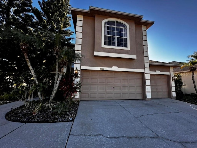 view of front of house featuring a garage