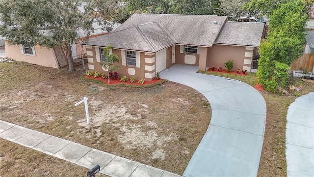 view of front of house featuring a garage