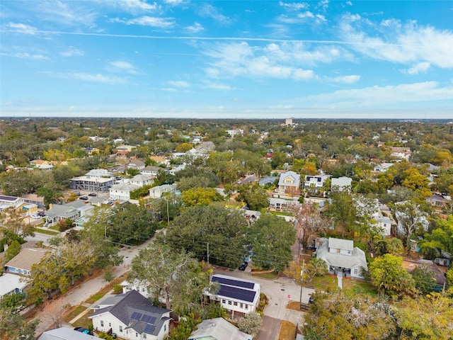 drone / aerial view with a residential view