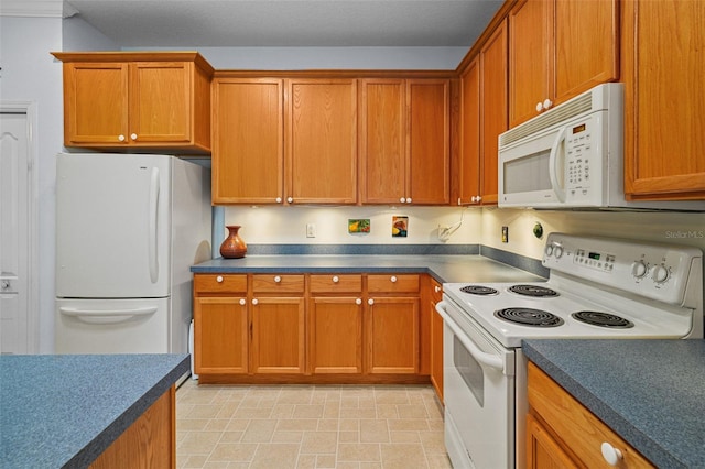 kitchen featuring white appliances