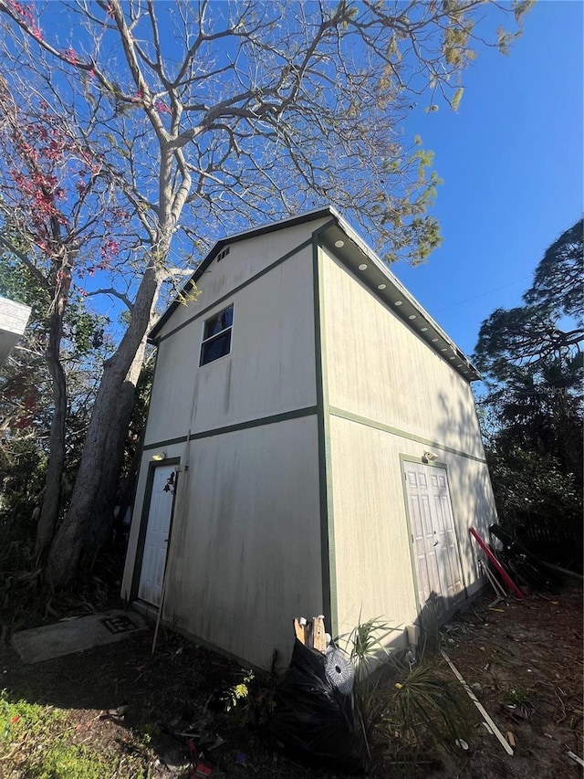 view of outdoor structure