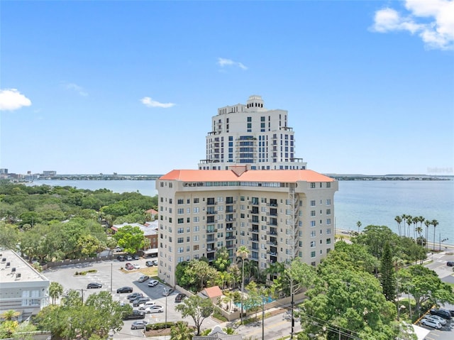 view of property featuring a water view