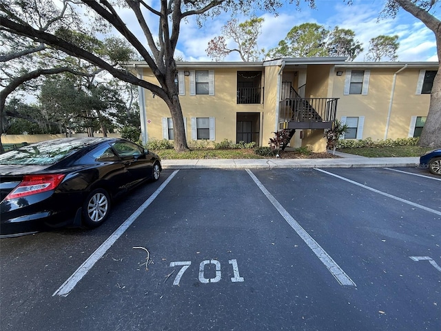 view of parking / parking lot