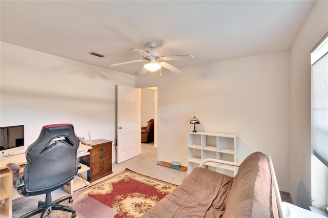 office with ceiling fan