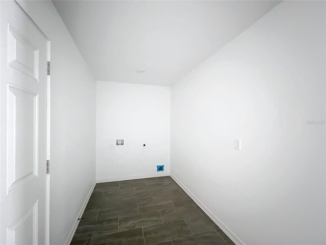 laundry room featuring washer hookup, laundry area, hookup for an electric dryer, and baseboards