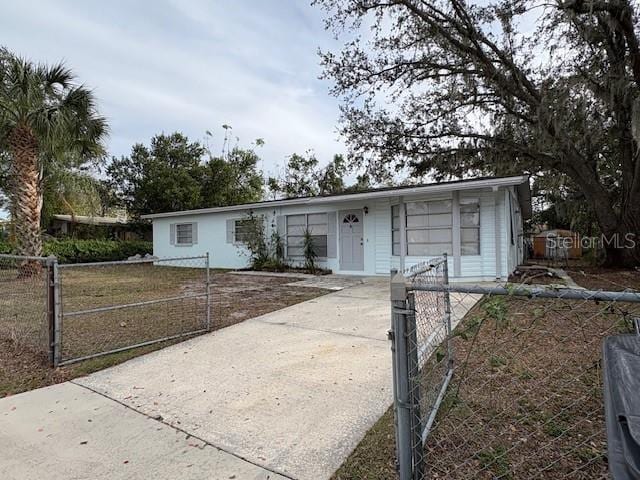 view of ranch-style home