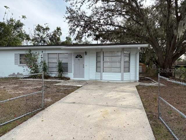 view of ranch-style house