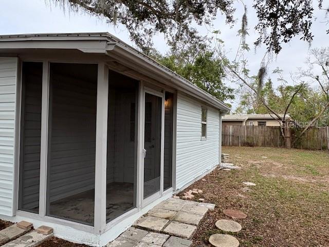 view of home's exterior featuring a lawn