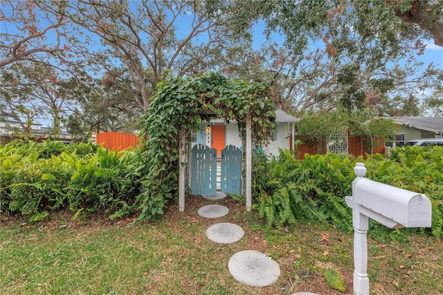 view of obstructed view of property