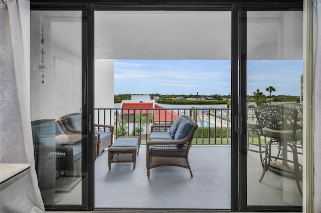 view of balcony