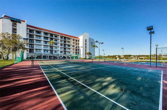 view of sport court featuring basketball court