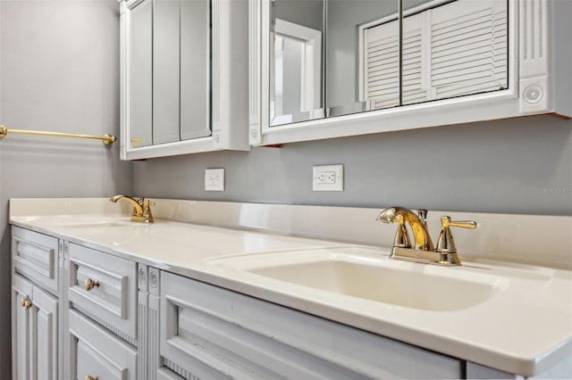 bathroom with vanity