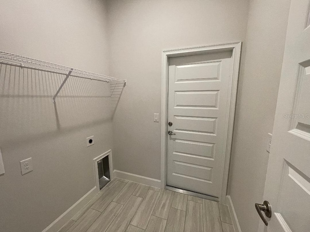 laundry area featuring hookup for an electric dryer