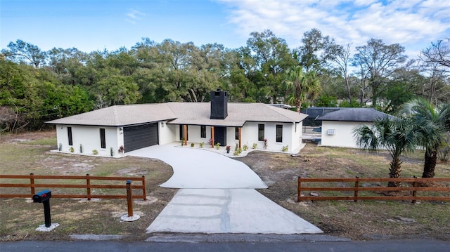 view of front of house featuring a garage