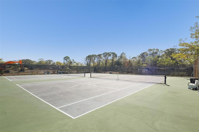 view of sport court