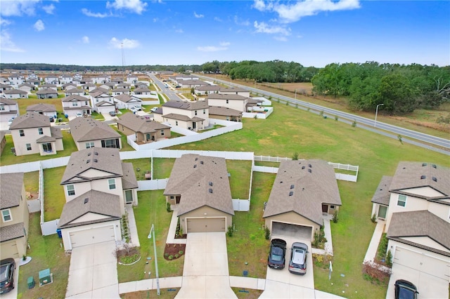 drone / aerial view featuring a residential view