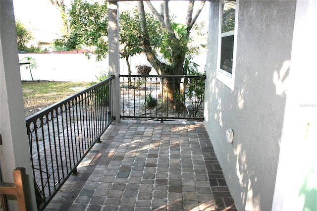 view of balcony