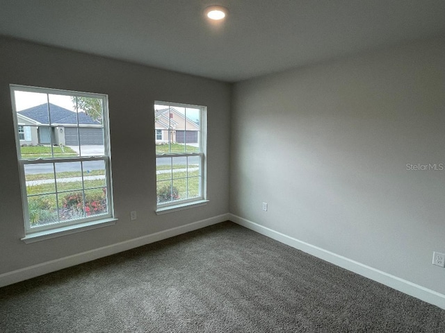 view of carpeted empty room