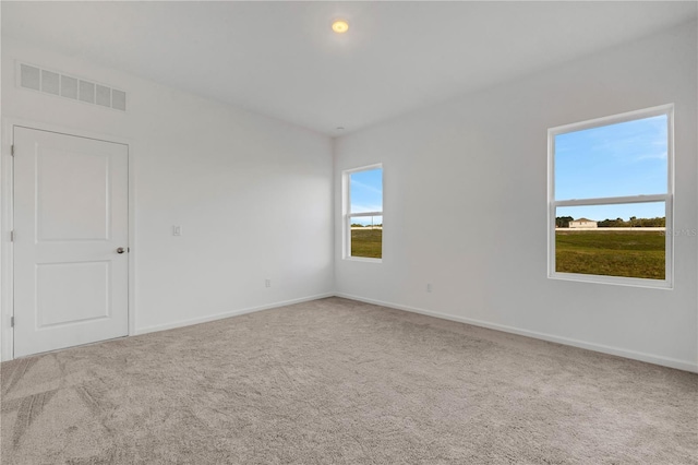 view of carpeted empty room