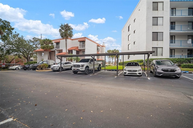 view of parking / parking lot