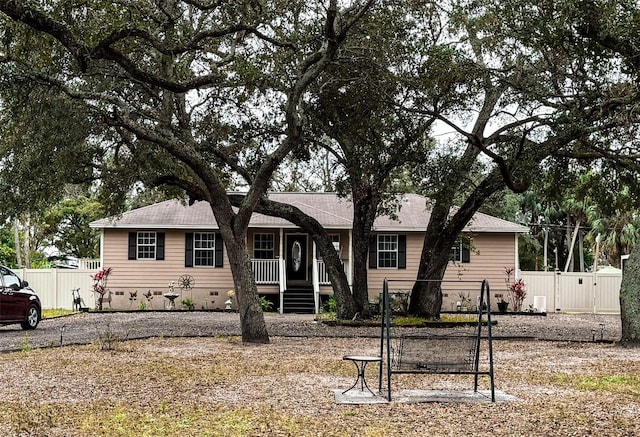 view of front of property