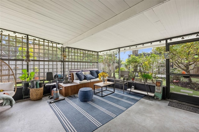 view of sunroom / solarium