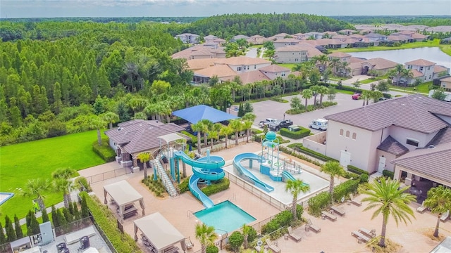 birds eye view of property featuring a residential view