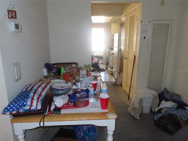 view of dining area