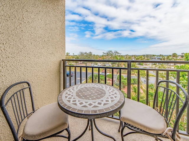 view of balcony