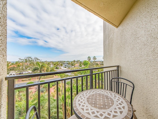 view of balcony