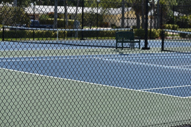 view of tennis court