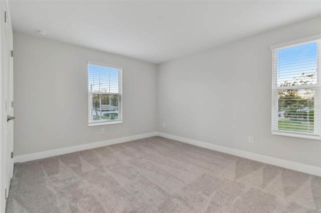 view of carpeted empty room