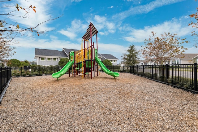 view of jungle gym