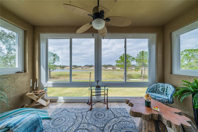 view of sunroom / solarium