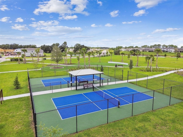 view of tennis court