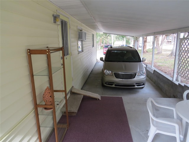 view of sunroom