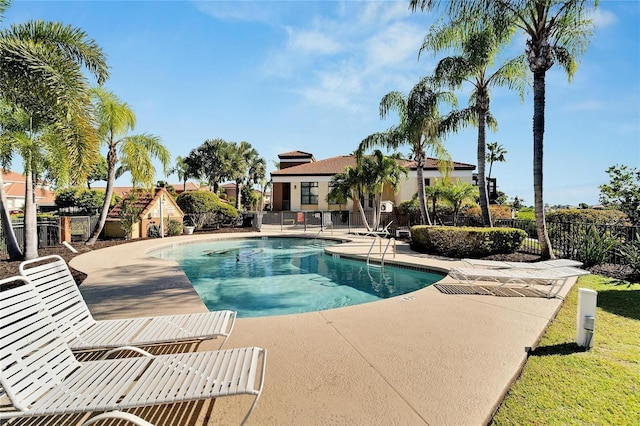 861 Symphony Isles Blvd, Apollo Beach, FL 33572 - pool featuring fence and a patio area