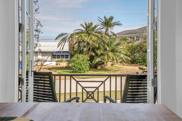 view of balcony