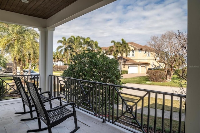 view of balcony