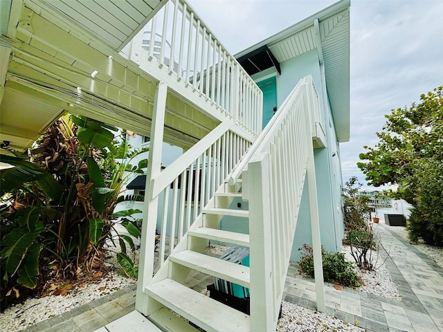 view of stairs