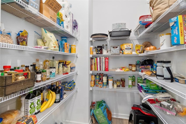 view of pantry