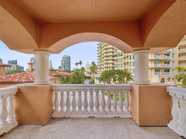 view of balcony