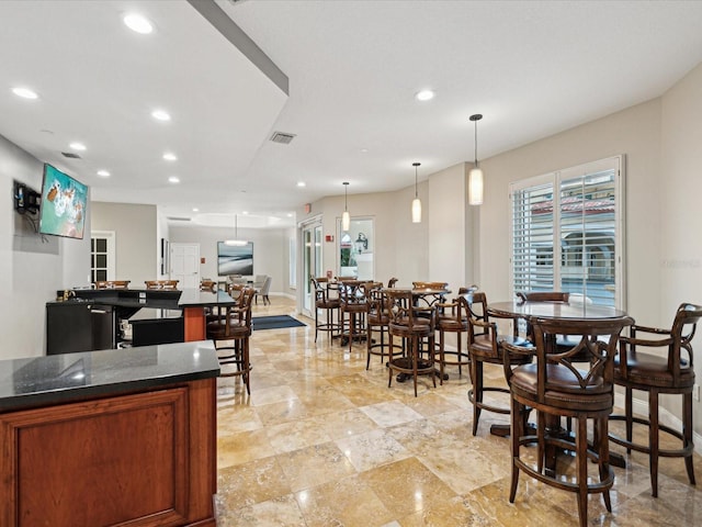 view of dining room