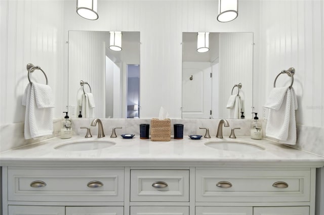 bathroom with vanity