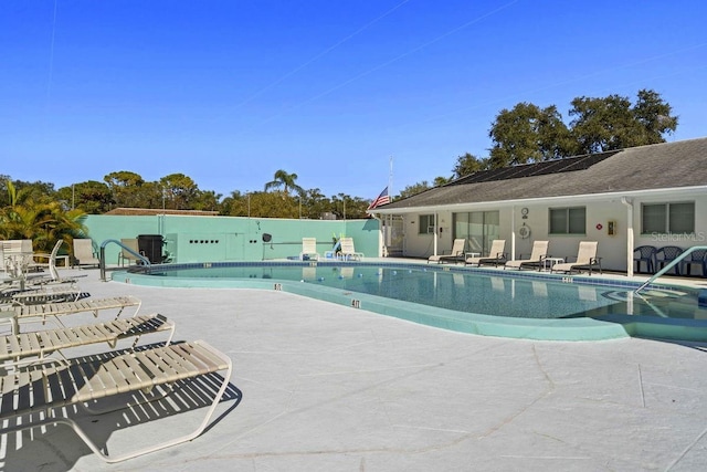 view of pool with a patio area