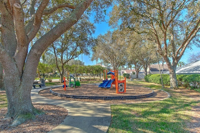 view of play area