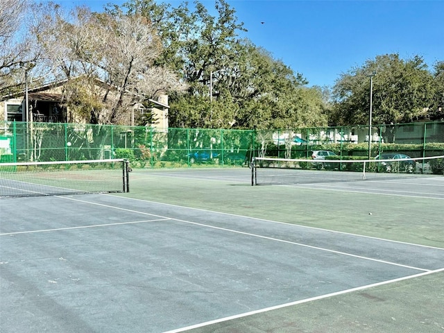 view of sport court