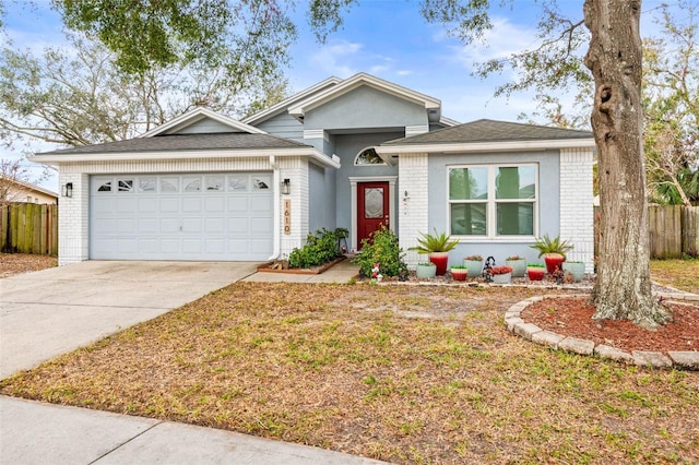 ranch-style house with a garage