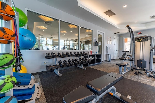 view of exercise room