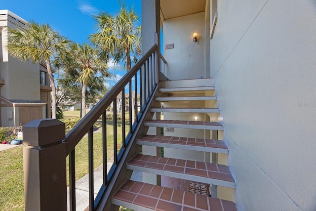 view of staircase